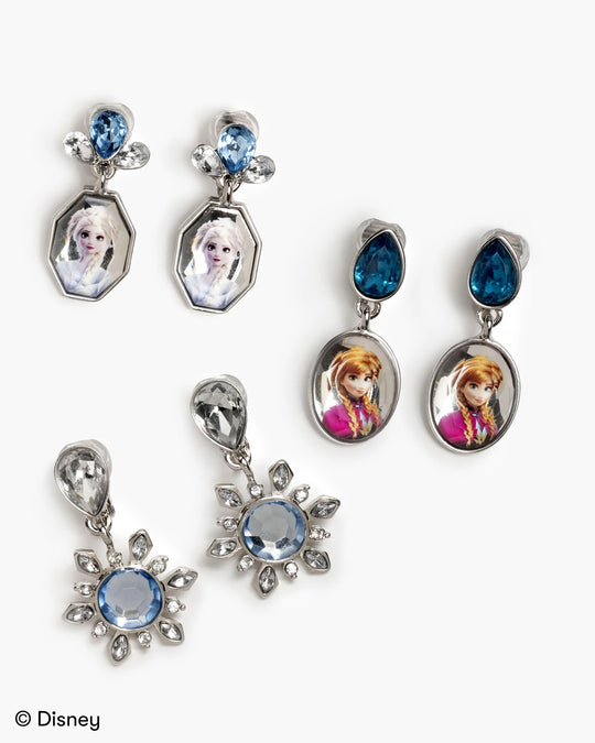 Ice Princess Elsa & Anna Earring Set