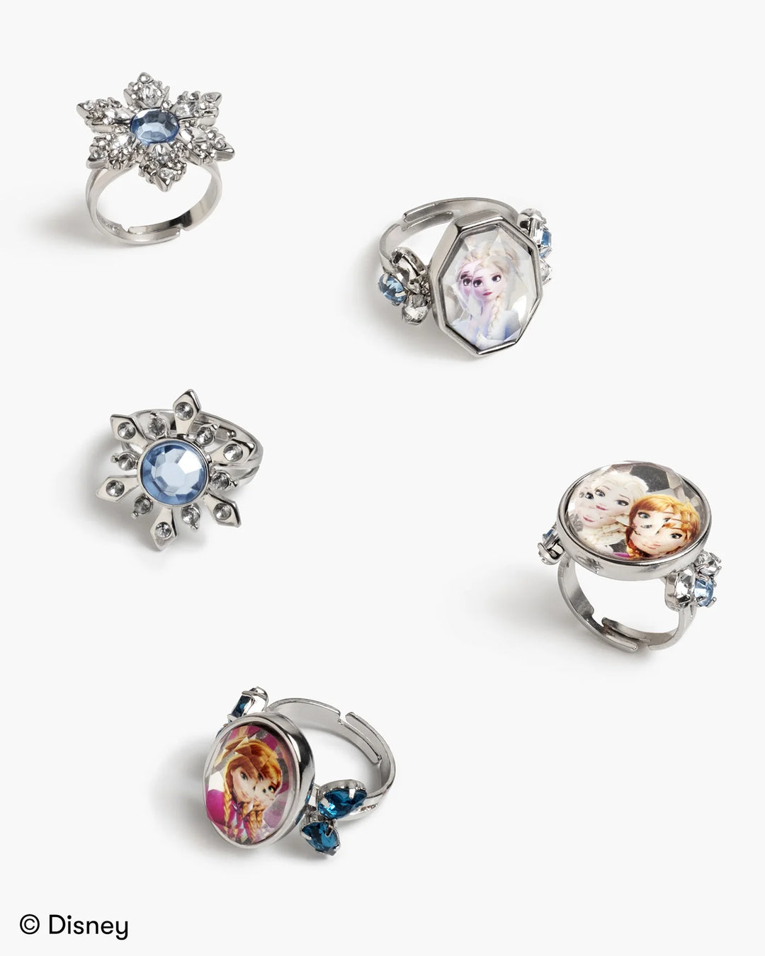 Ice Princess Elsa & Anna Ring Set
