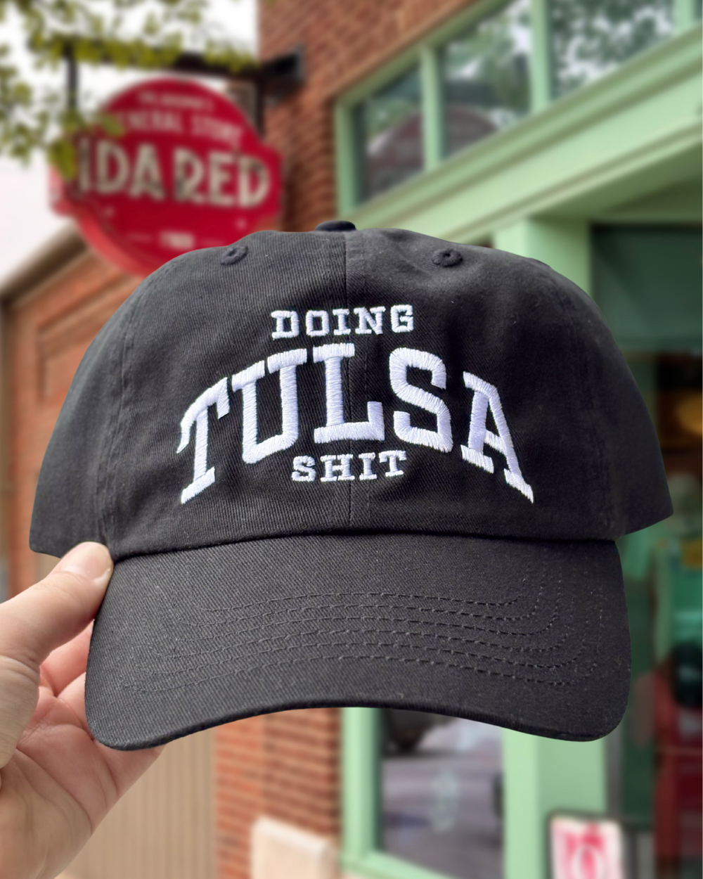 Doing Tulsa Shit Dad Hat Black/White