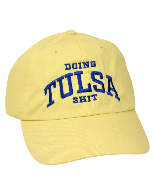 Doing Tulsa Shit Dad Hat Yellow/Blue