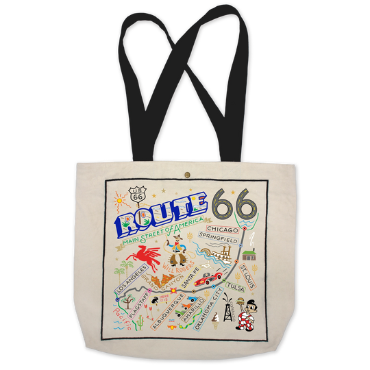 Route 66 Canvas Tote Bag