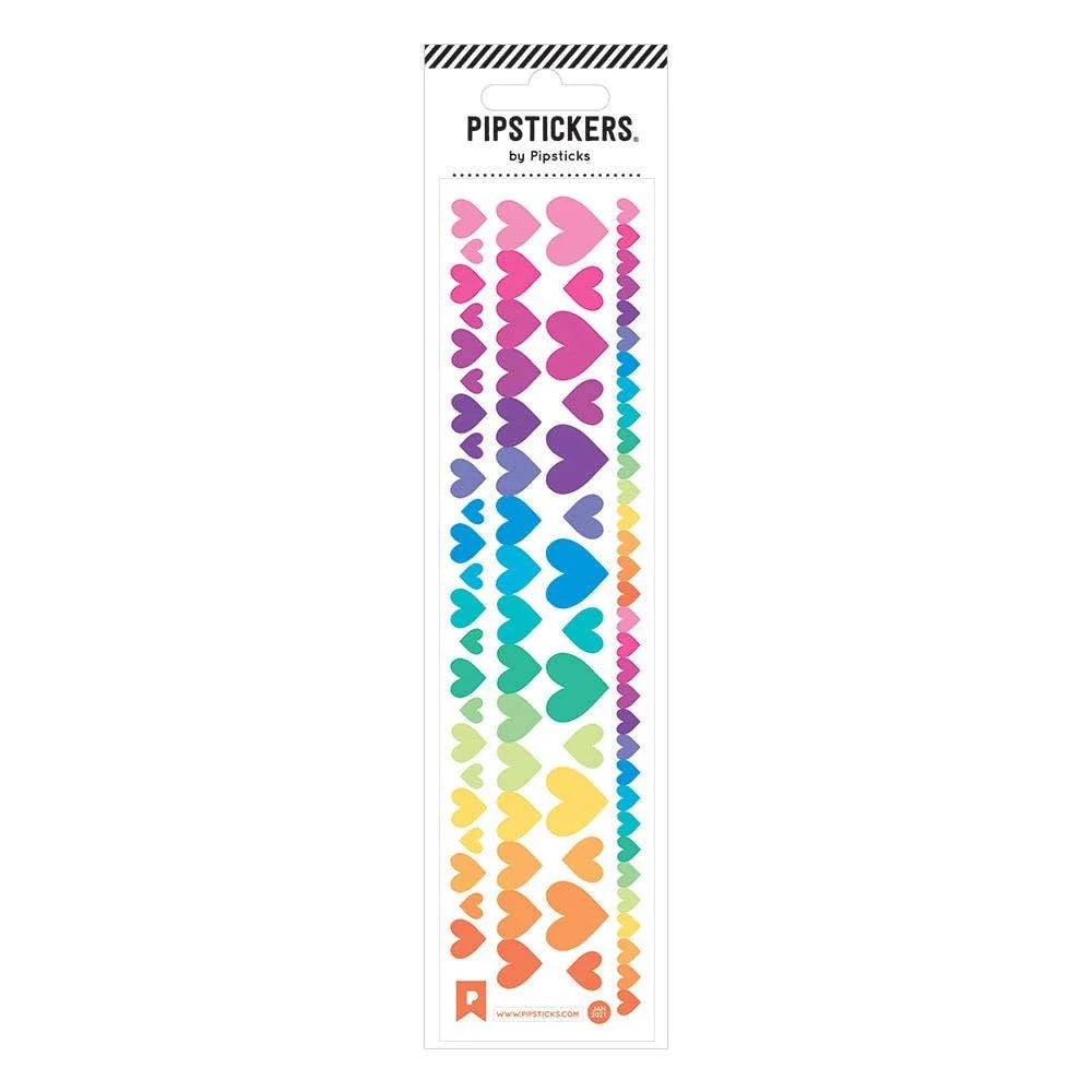 Prismatic Hearts Sticker Sheet