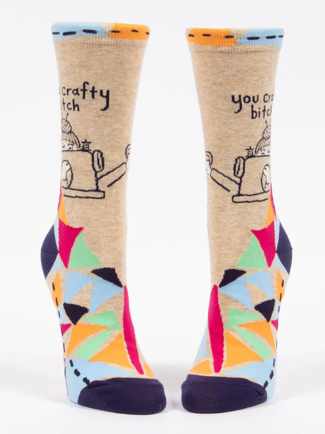 You Crafty Bitch Women's Crew Socks