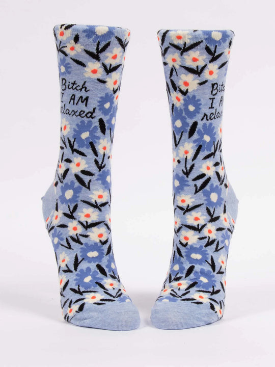 Bitch I Am Relaxed Women's Crew Socks