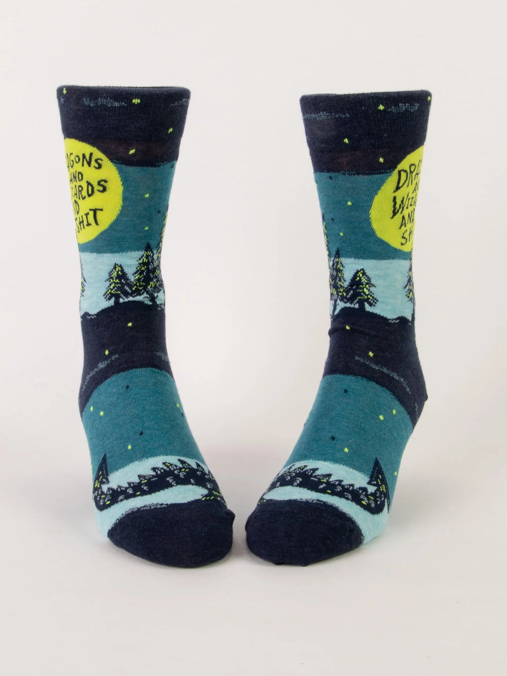 Dragons and Wizards and Shit Men's Crew Socks