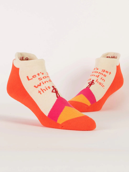 Let's Get Some Wind in This Hair Sneaker Socks