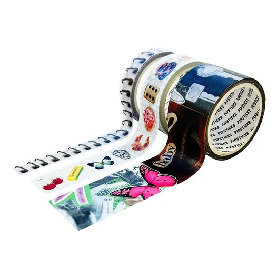 Haricot Vert x Pipsticks Ephemera Washi Tape - Set of 3