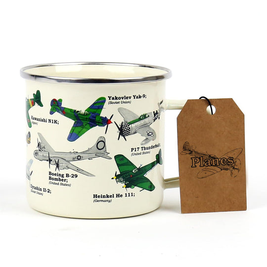 Planes Enamel Mug