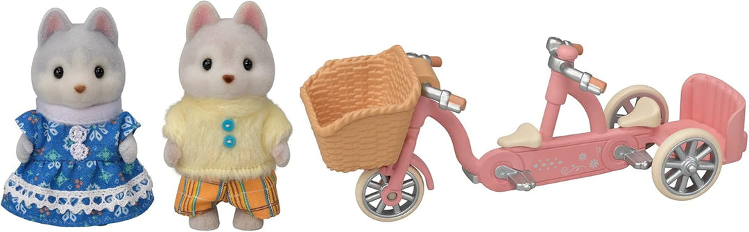 Calico Critters - Husky Tandem Cycling Set