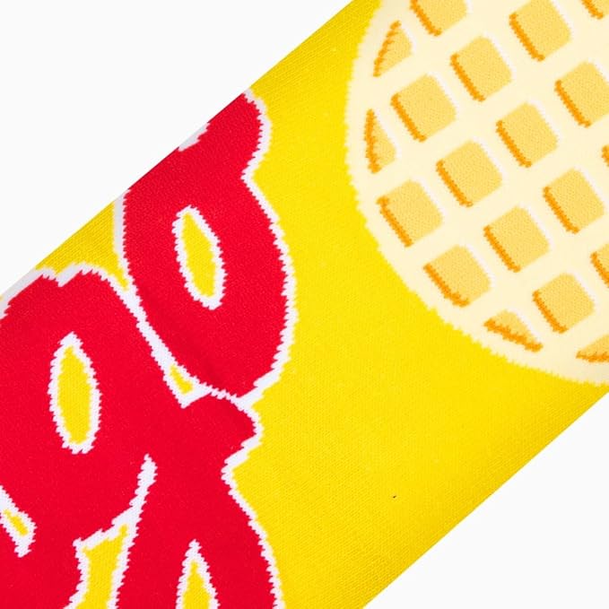Eggo Waffle Split Crew Socks