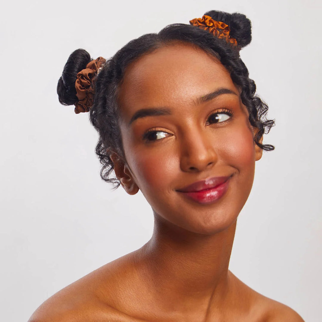 Sedona Satin Petite Scrunchies Set
