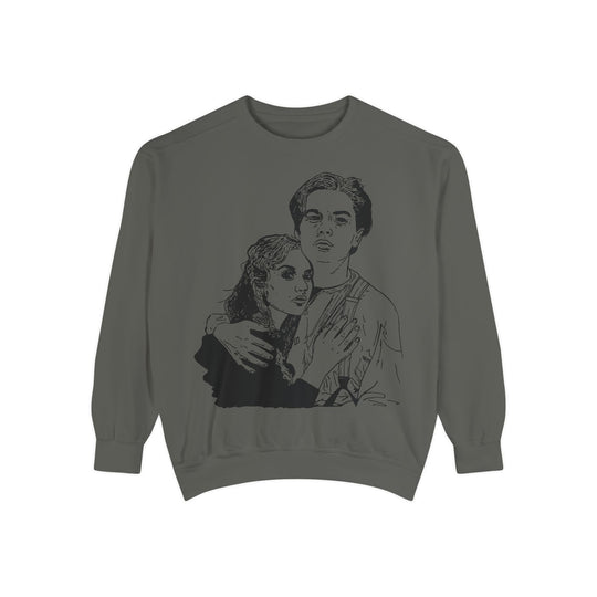 They Both Fit On The Sweatshirt- Comfort Colors