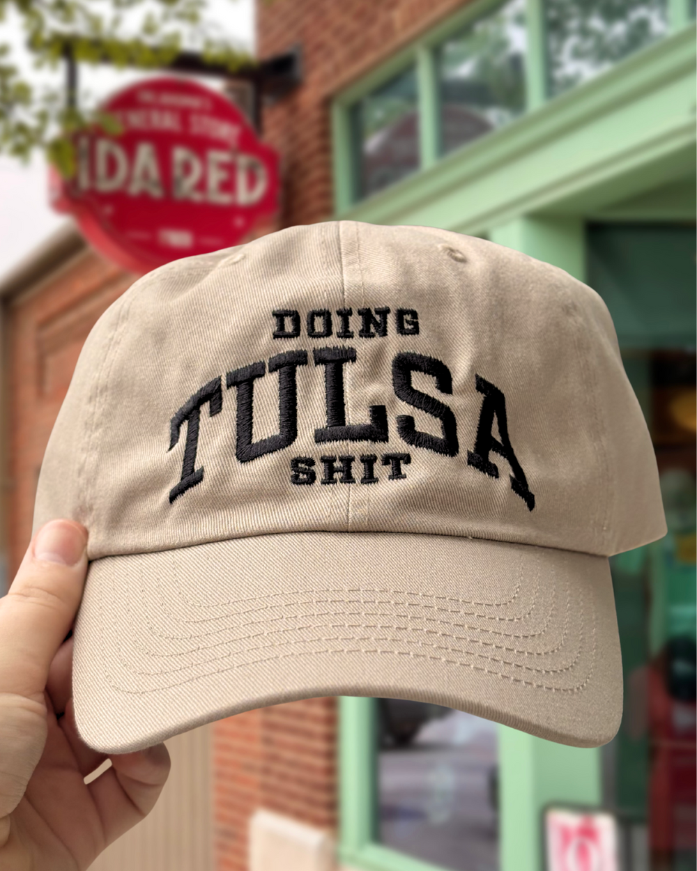 Doing Tulsa Shit Dad Hat Tan/Black