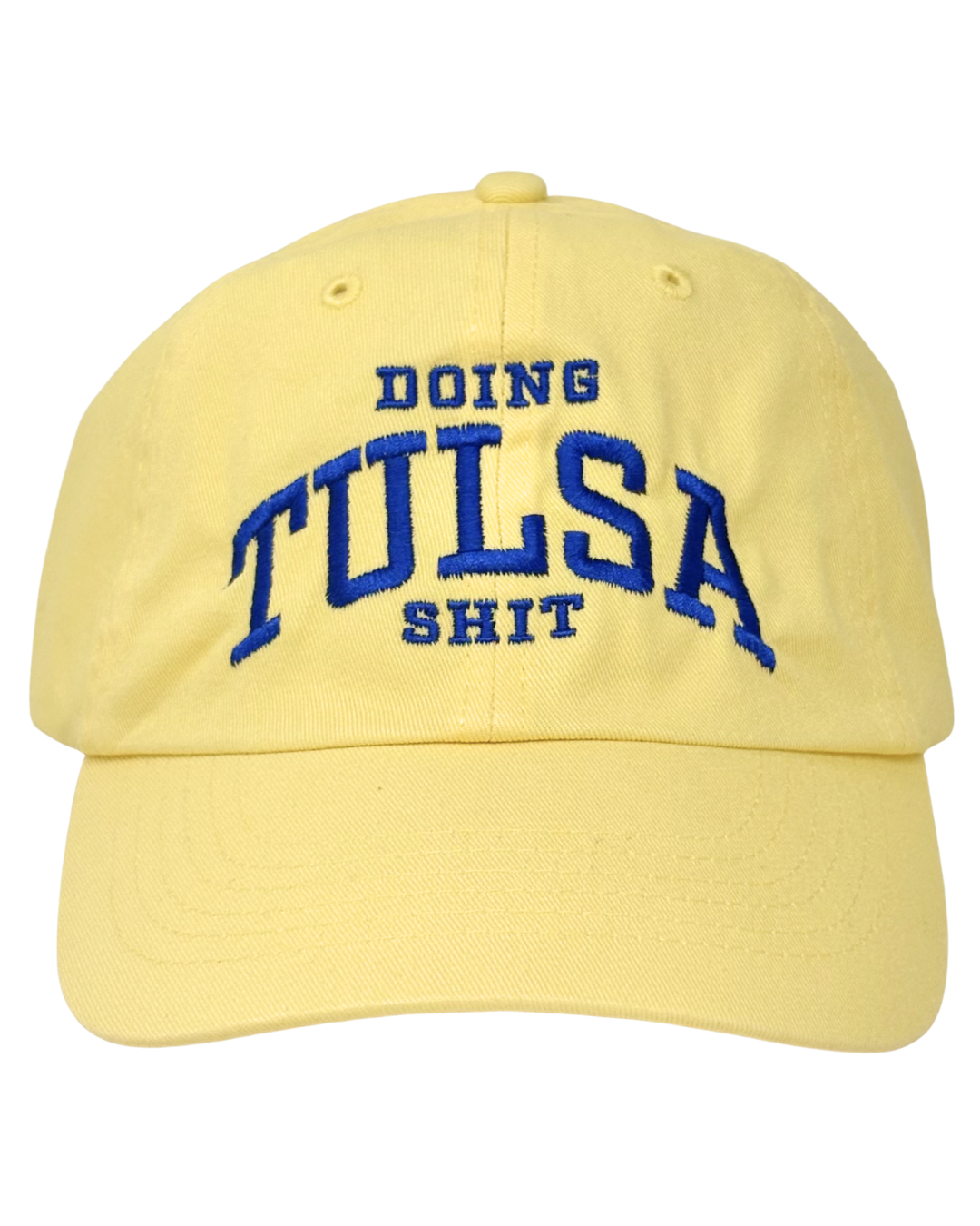 Doing Tulsa Shit Dad Hat Yellow/Blue