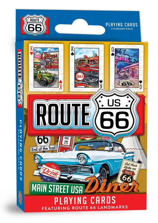 Assorted Routh Cards Route 66 Landmarks Playing Cards – Ida Red