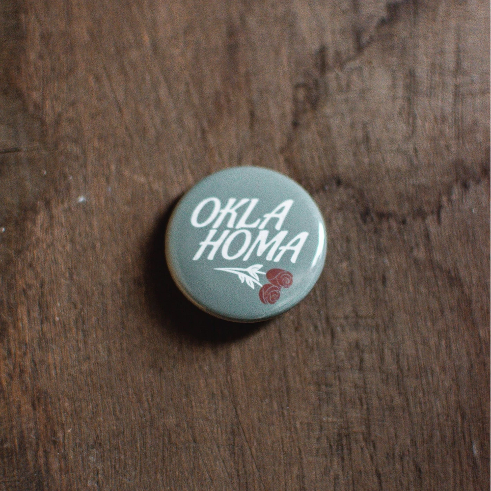 Oklahoma Rose 1.25" Button