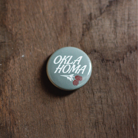 Oklahoma Rose 1.25" Button