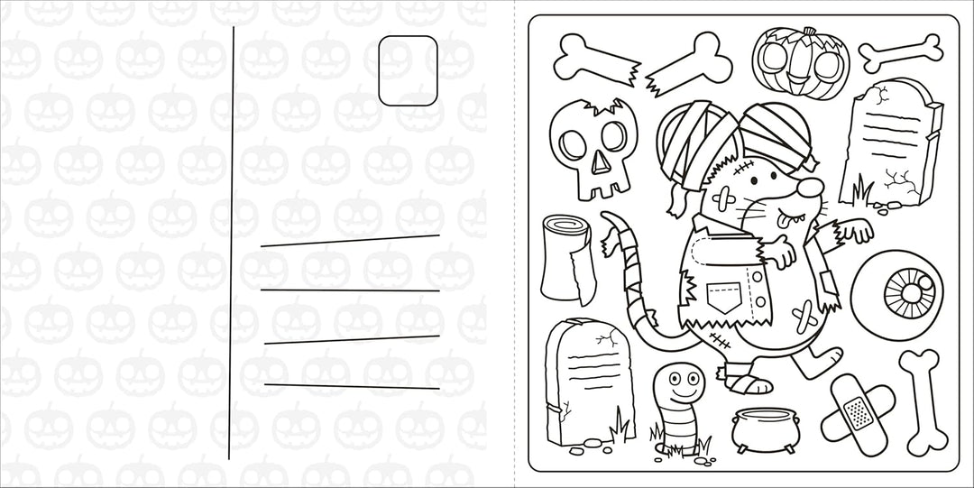 Super Cuties Halloween Coloring Book