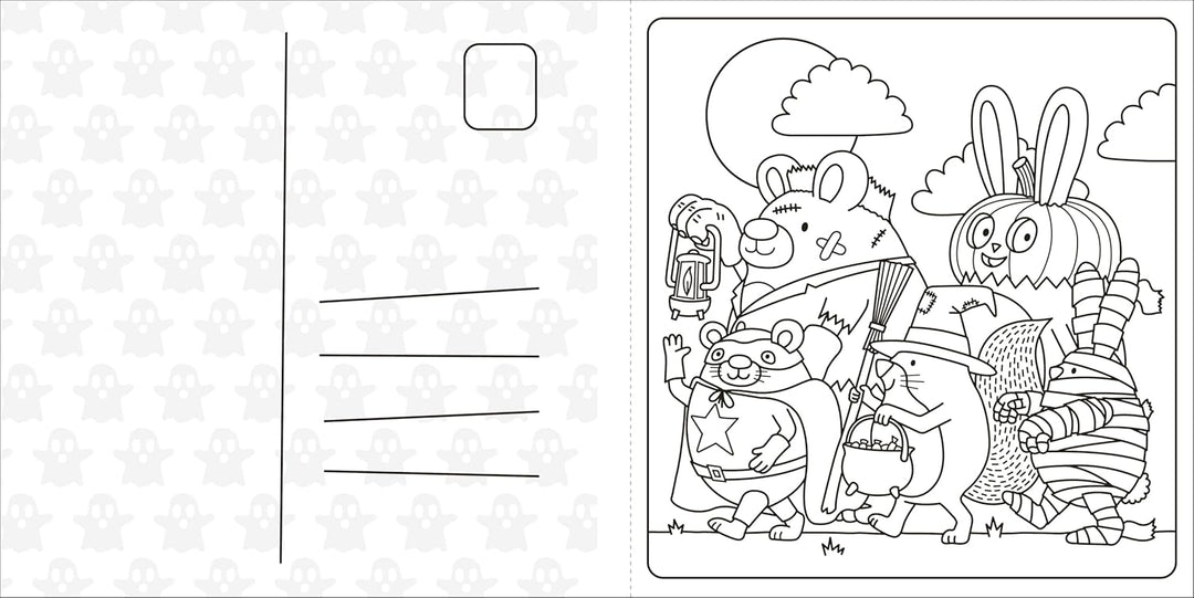 Super Cuties Halloween Coloring Book