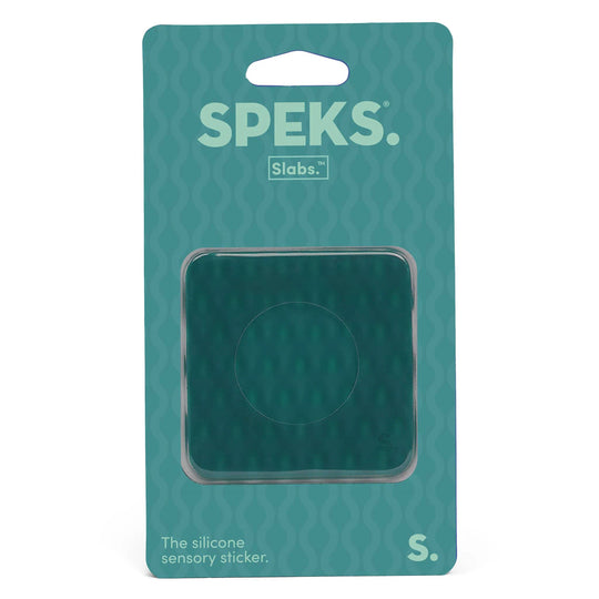 SPEKS Slabs Sensory Sticker Dark Green Mesh Square