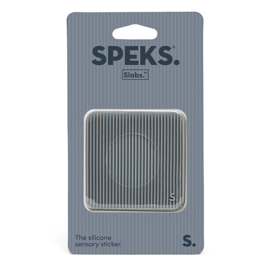SPEKS Slabs Sensory Sticker Grey Groove Square