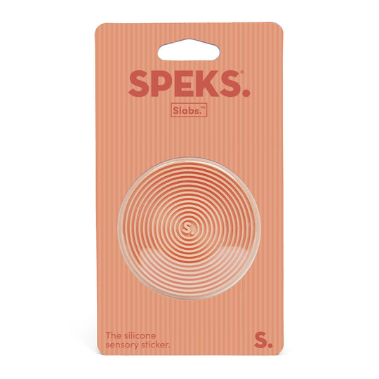 SPEKS Slabs Sensory Sticker Orange Groove Circle