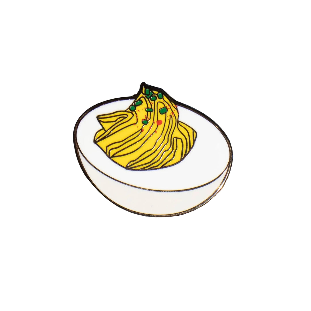 Deviled Egg Enamel Pin