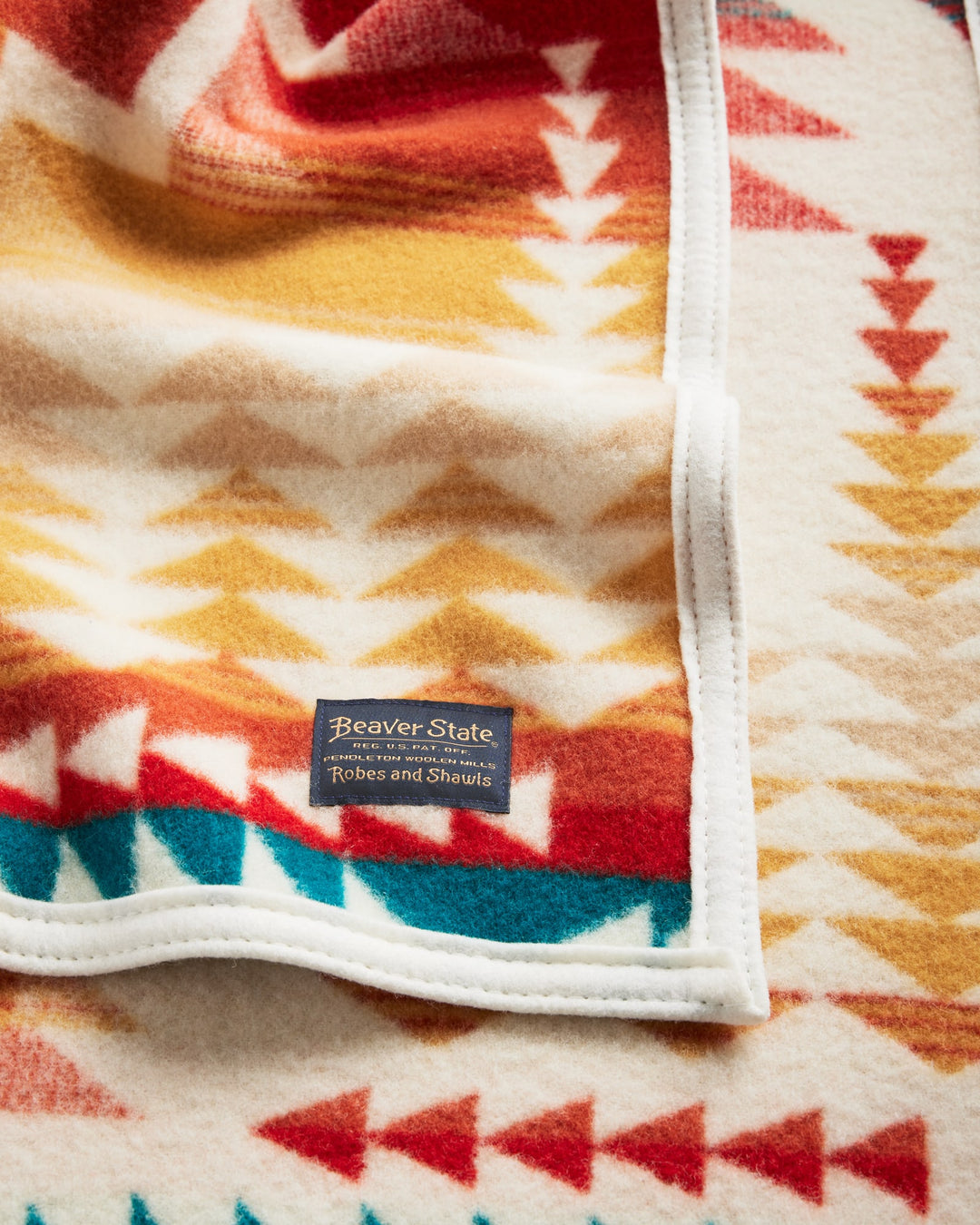 Pendleton - Harding Star Ivory Jacquard Crib Blanket