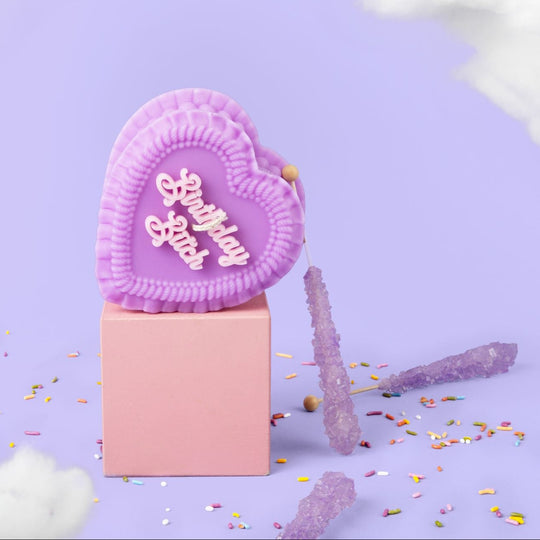 Birthday Bitch Heart Cake Candle