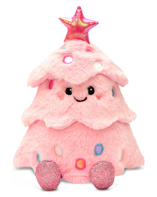 Glitter Pink Christmas Tree Plush