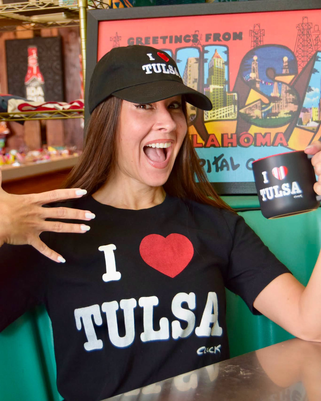 I Heart Tulsa Black Tshirt