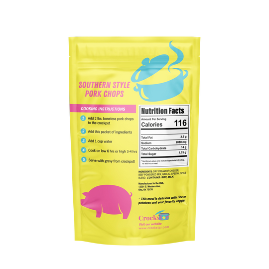 Southern Style Porkchops Crockpot Meal Mix