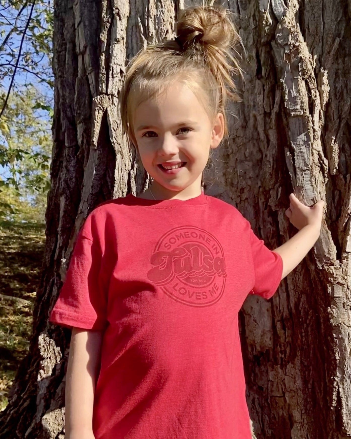 Someone In Tulsa Loves Me Toddler Tshirt – Ida Red
