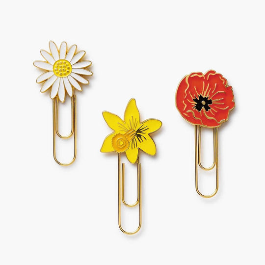 Garden Study Enamel Paper Clip Set