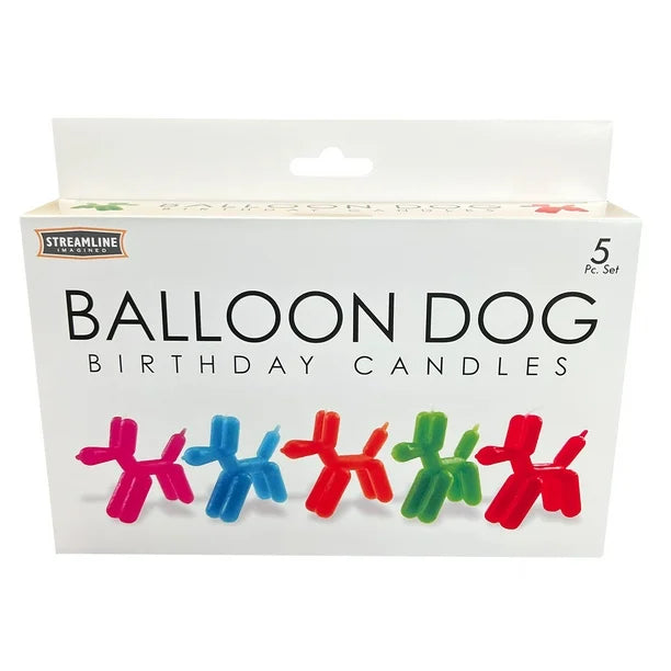 Balloon Dog Birthday Candles