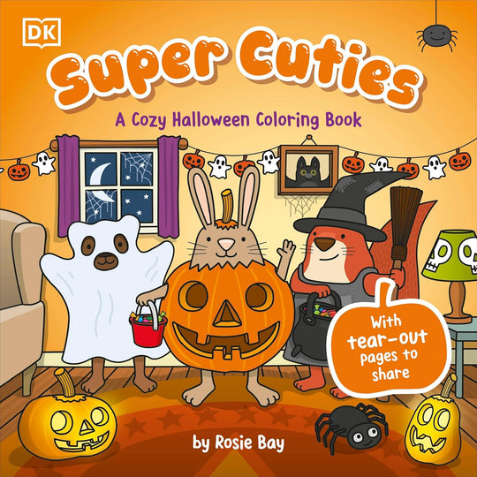 Super Cuties Halloween Coloring Book