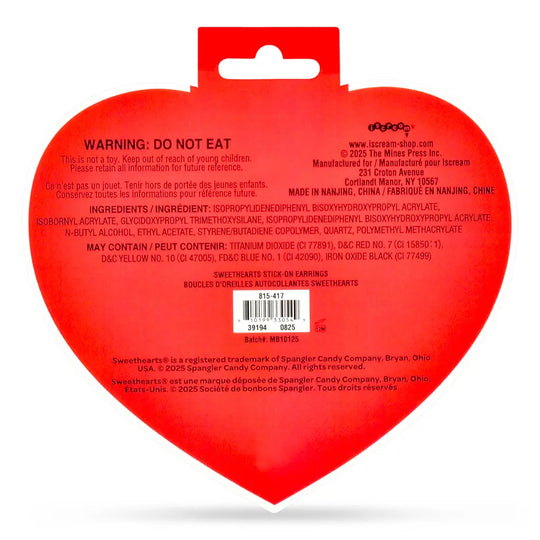 Sweethearts Stick-on Earrings