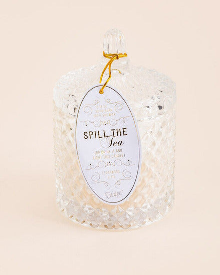 "Spill The Tea" Crystal Candle