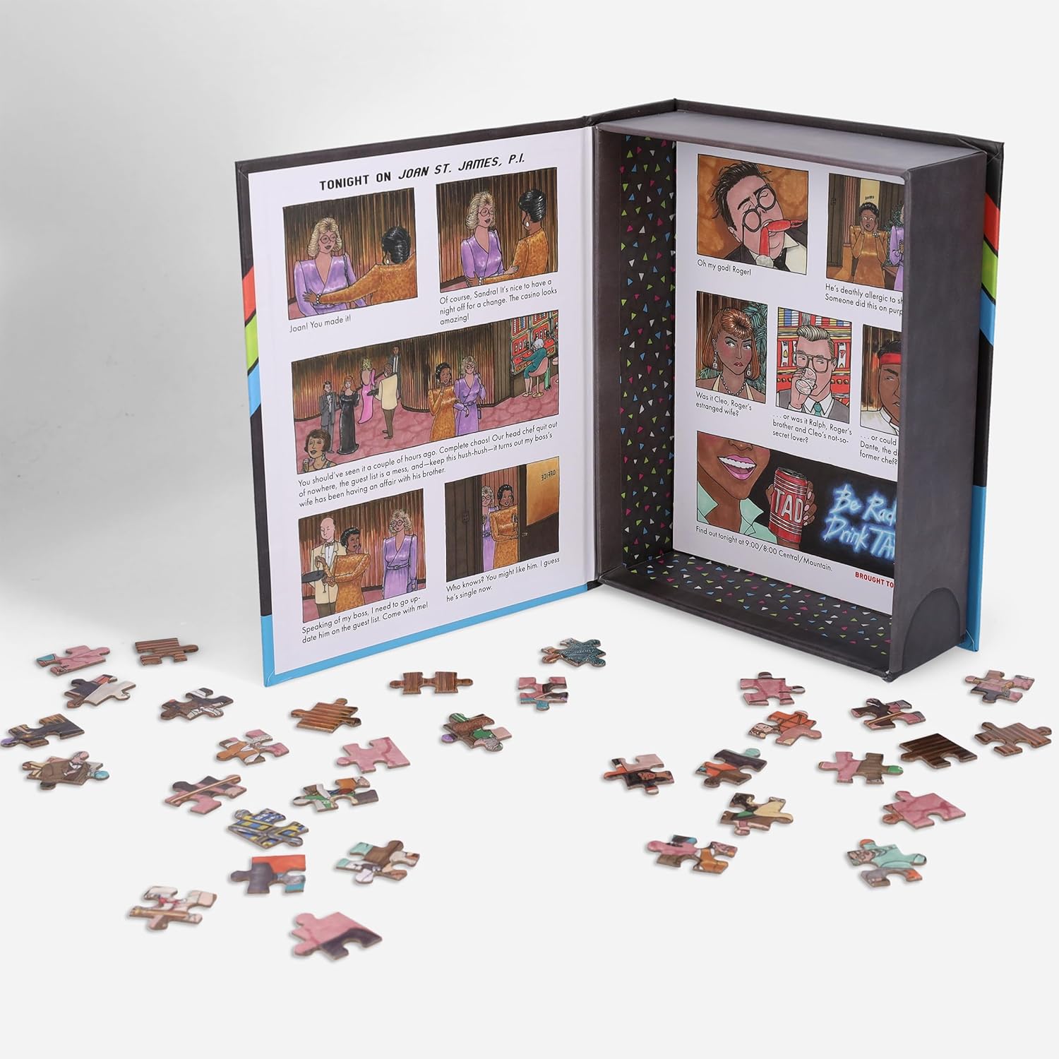 Mysteries of the 80s: Death by Crab Leg! 500 Piece Puzzle – Ida Red