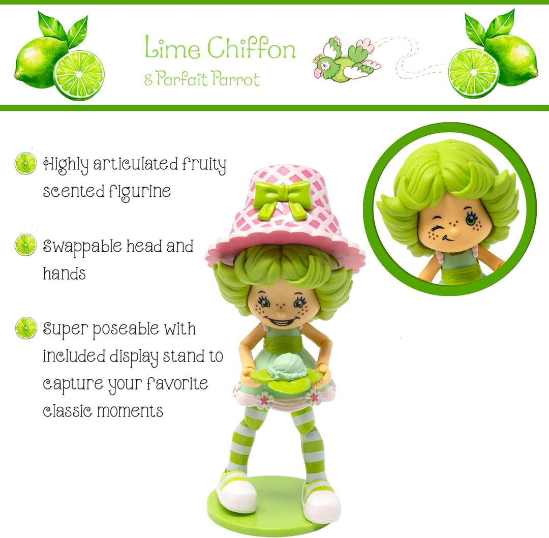 Lime Chiffon and Parfait Parrot Strawberry Shortcake Figure Set