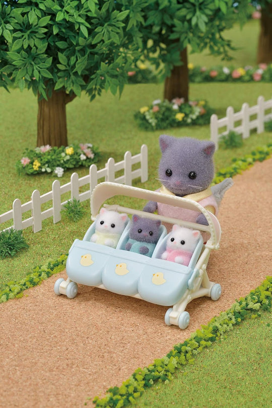 Calico Critters - Triplet Triple Stroller