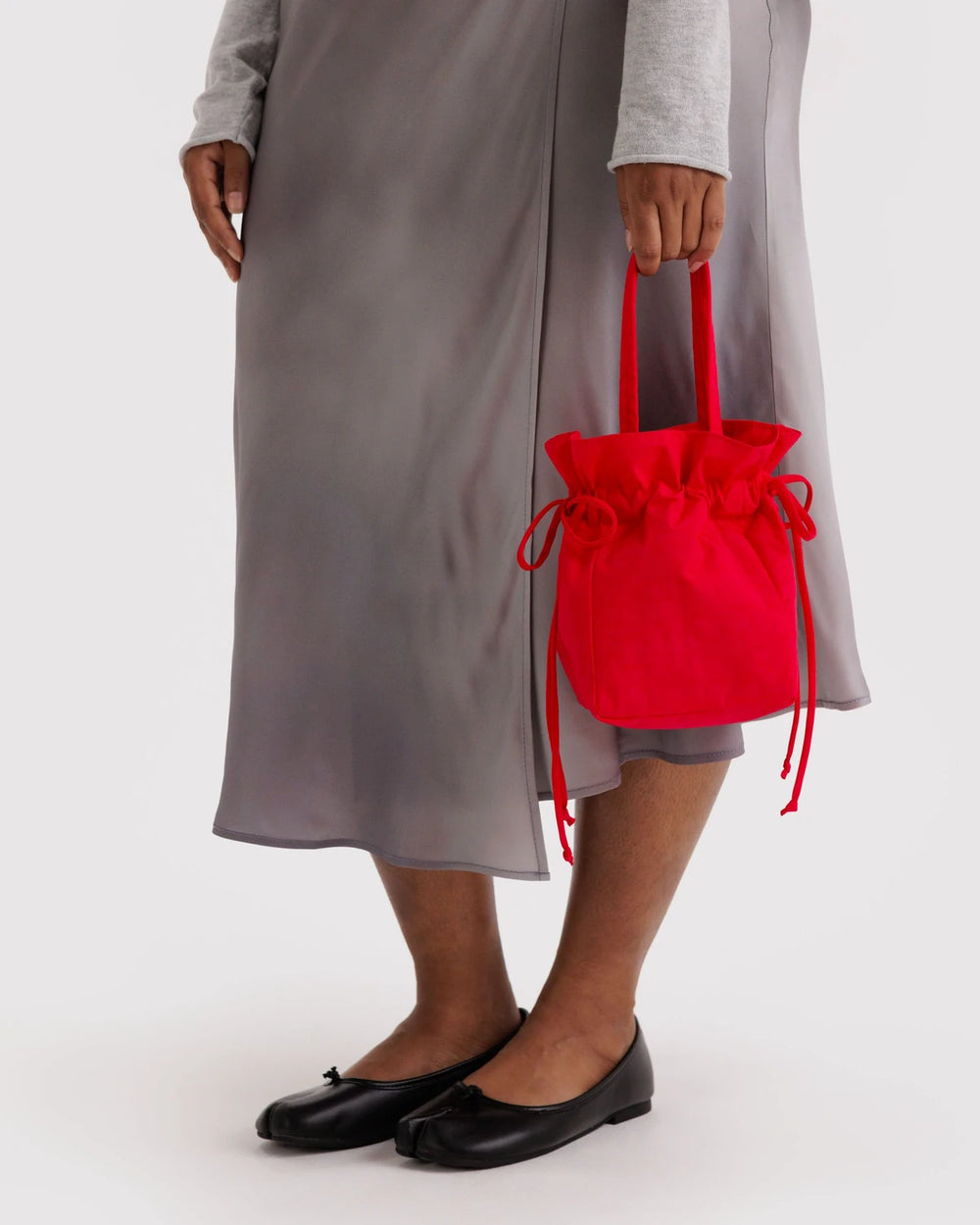 Baggu Nylon Drawstring Bag - Candy Apple Red