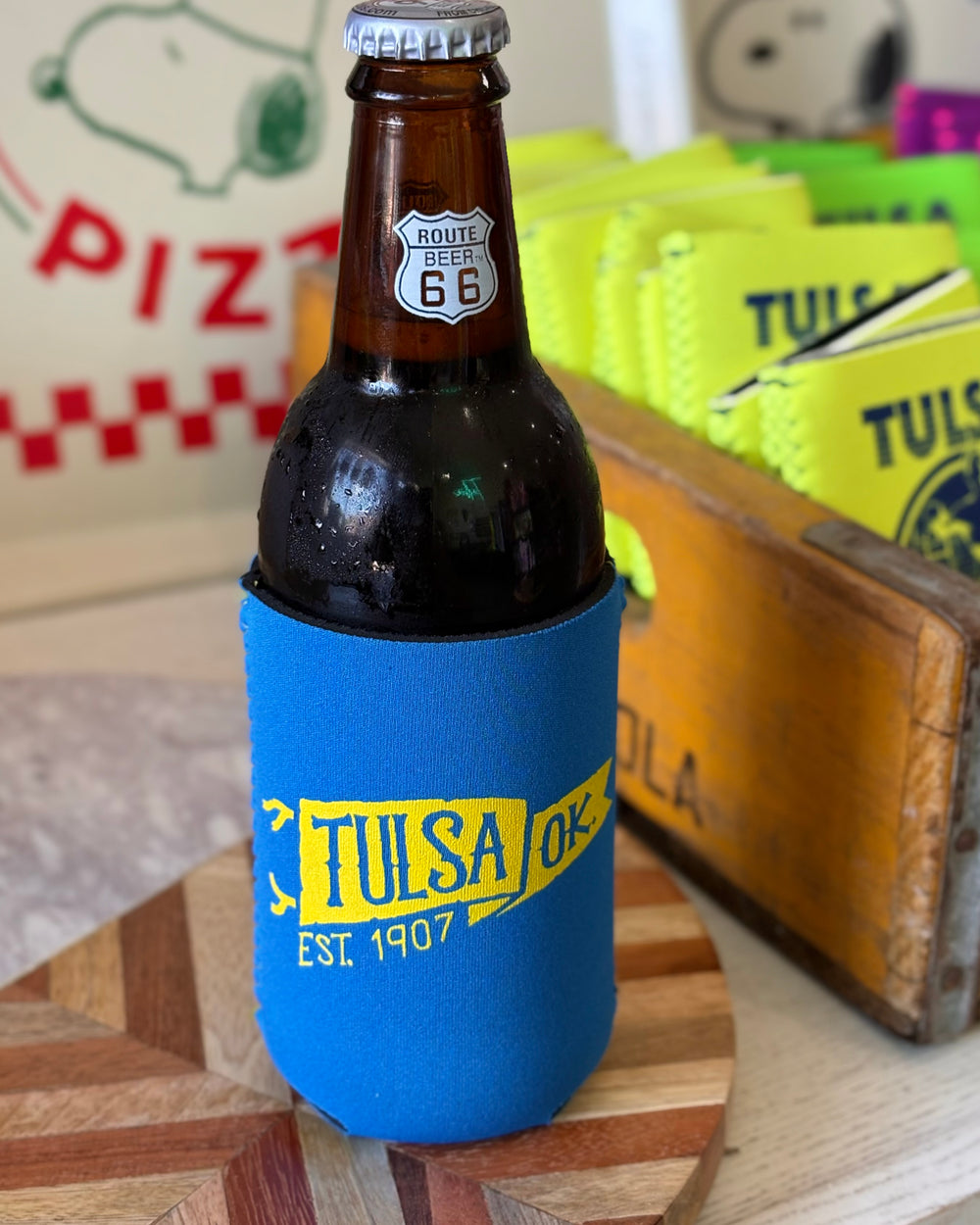 Tulsa Pennant Koozie