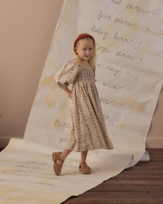 Rylee + Cru - Girl's Floral Stripe Della Dress