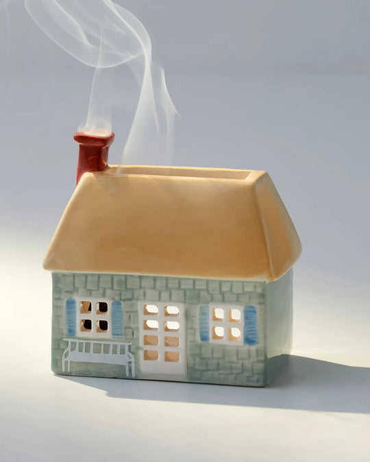English Cottage Incense & Tea Light Holder