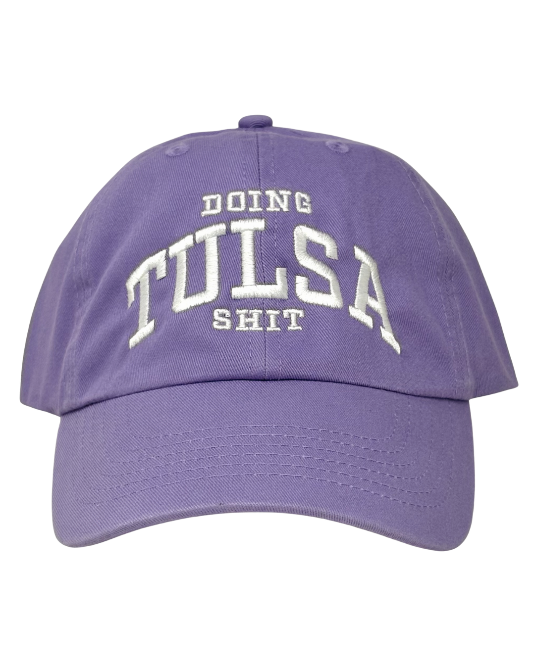 Doing Tulsa Shit Dad Hat Lavender/White