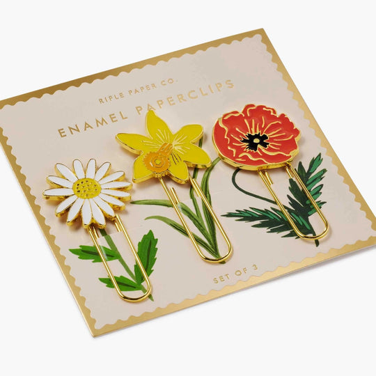 Garden Study Enamel Paper Clip Set