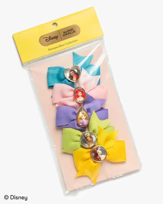 Princesses 5 Piece Mini Hair Bows