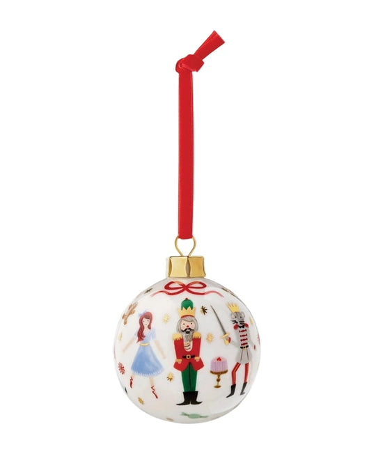 Nutcracker Porcelain Ornament