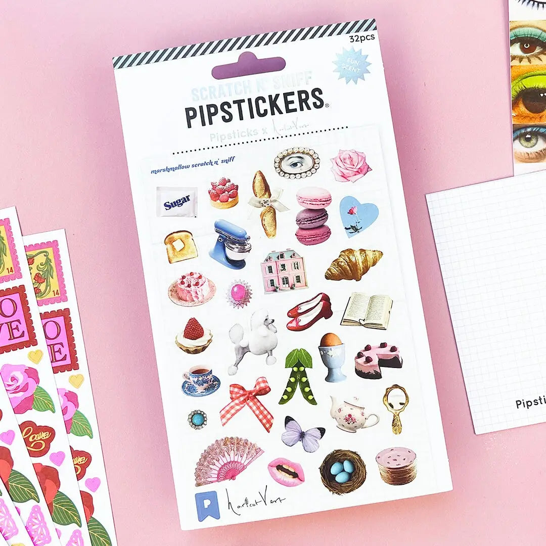 Haricot Vert x Pipsticks Nostalgic Charm Scratch n Sniff Sticker Sheet